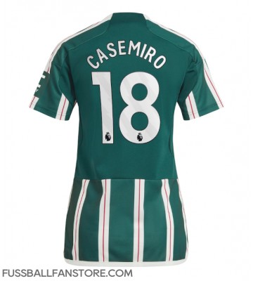 Manchester United Casemiro #18 Replik Auswärtstrikot Damen 2023-24 Kurzarm
